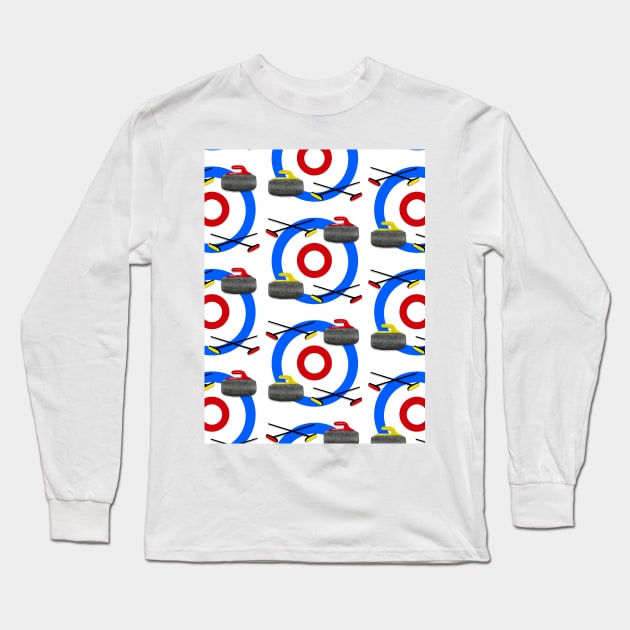 The Sport of Curling Long Sleeve T-Shirt by Quick Brown Fox Canada 